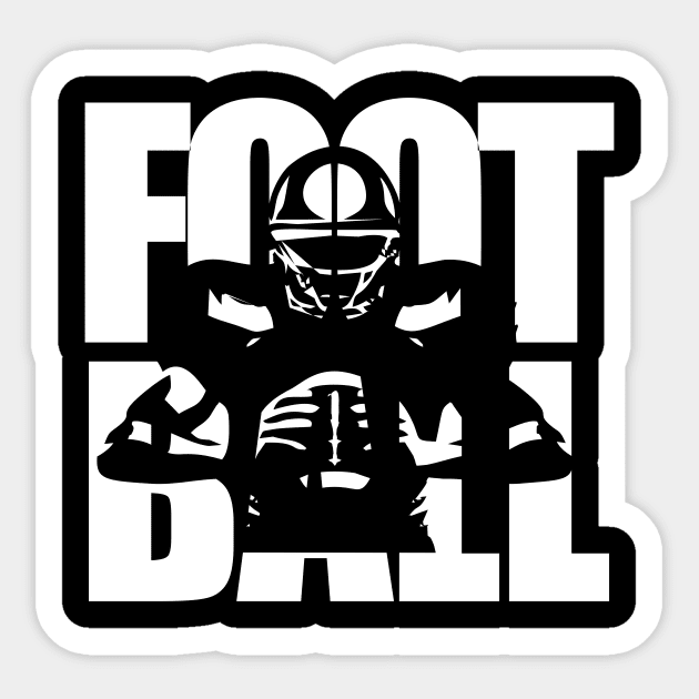 Football text masking white Sticker by Typography Dose